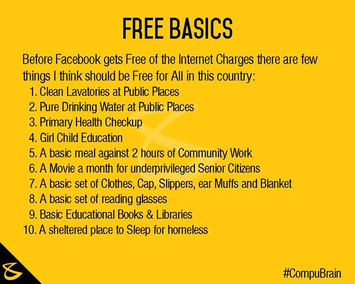 :: My Opinion on Free Basics ::
#FreeBasics #IndiaFirst #India