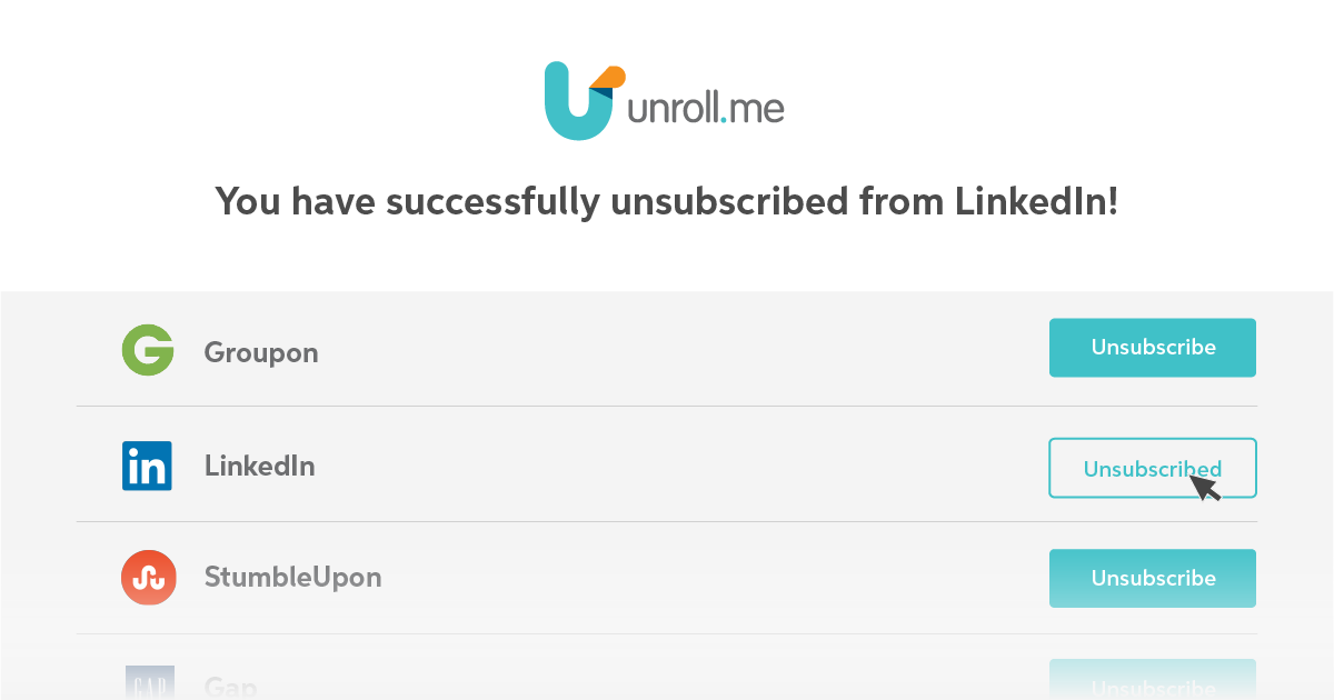 One of the best email tools of the recent times @Unrollme 