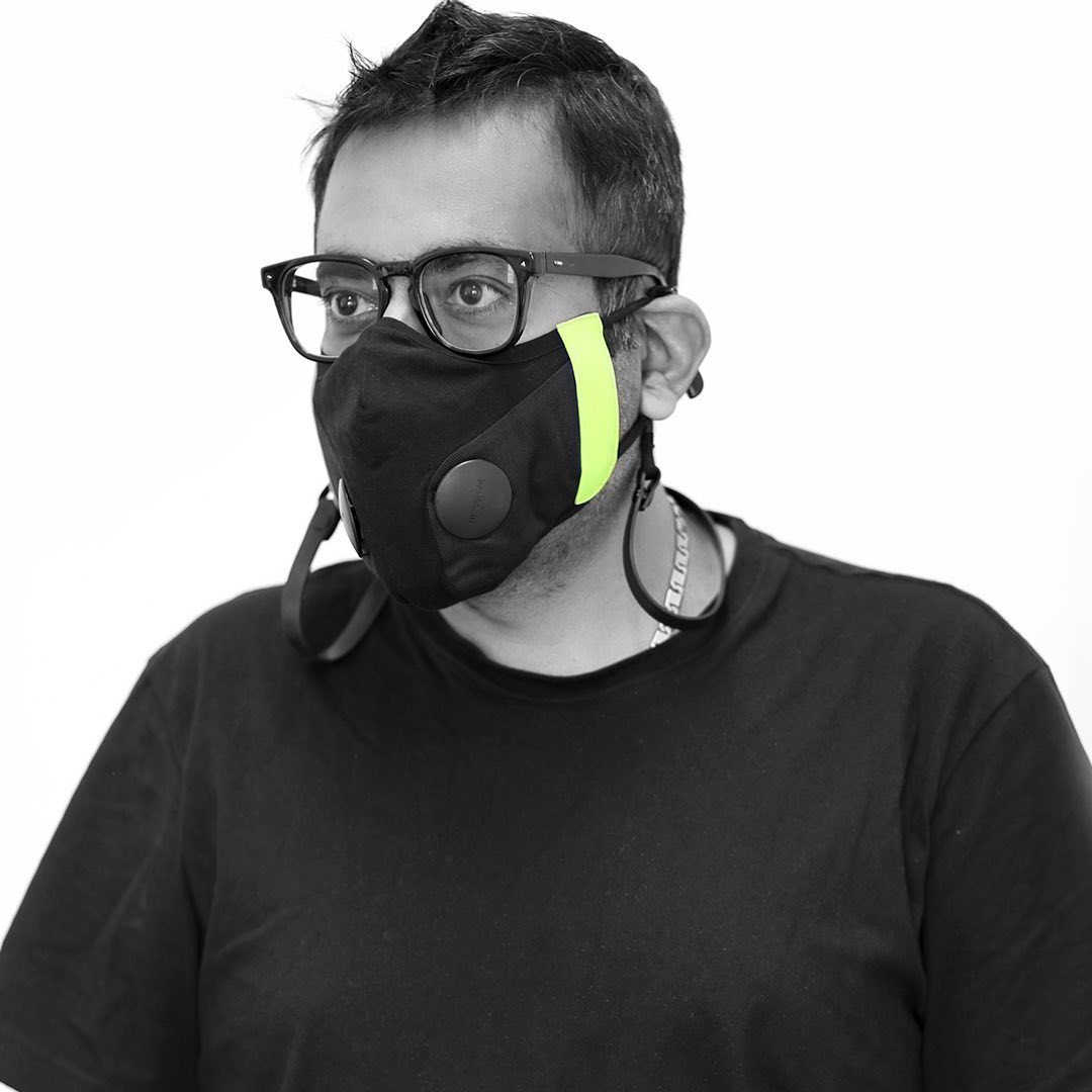 Most people wear FANCY masks on their face, some are visible some are not. PC: @iamdip.thakkar